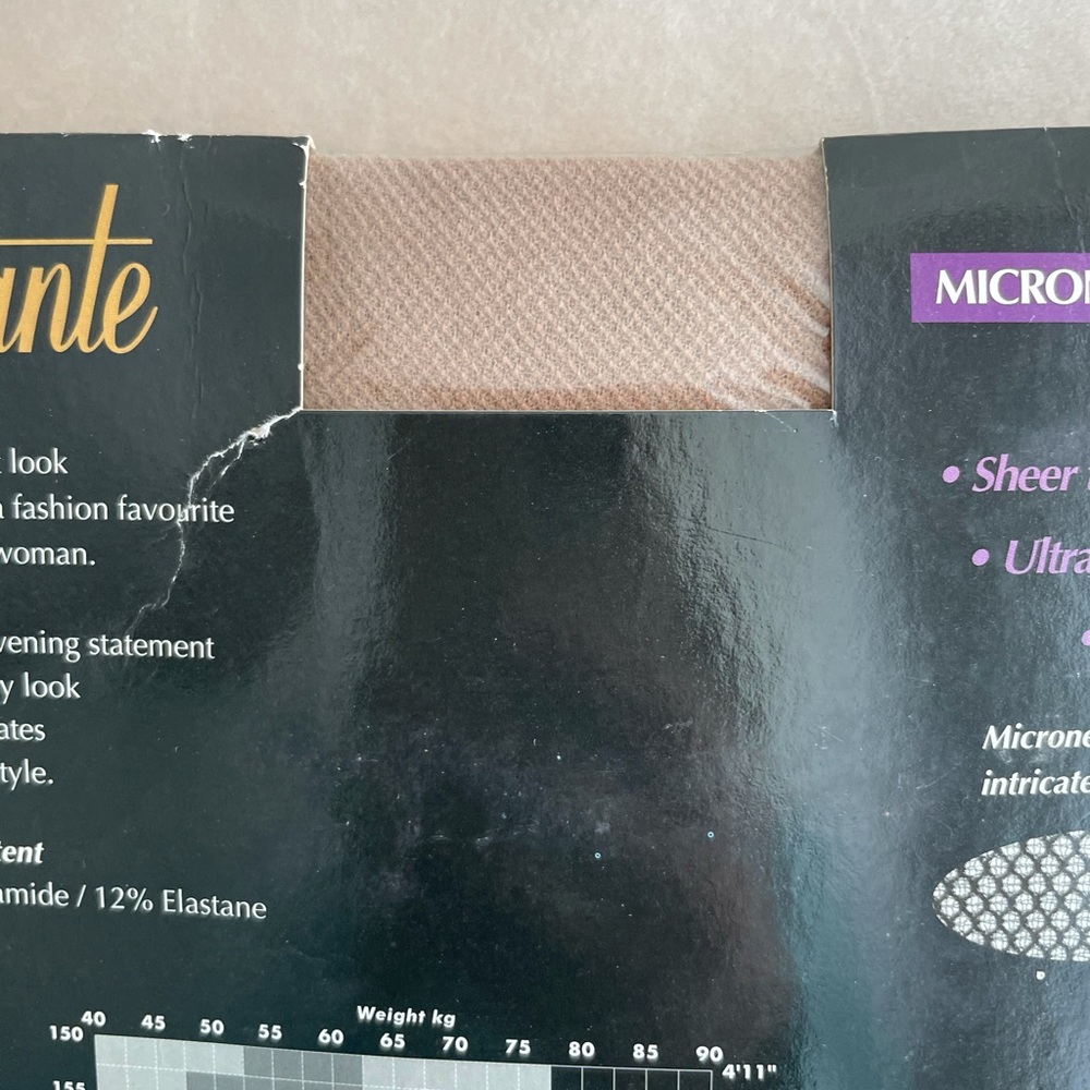 Levante Micronet tights nude NWT